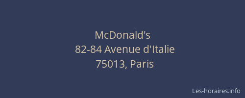 McDonald's