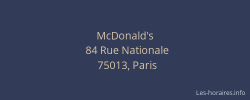 McDonald's