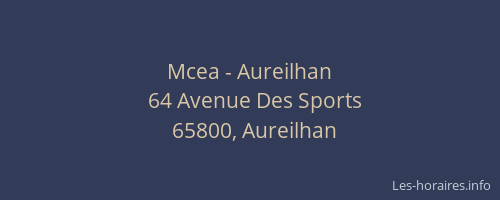 Mcea - Aureilhan