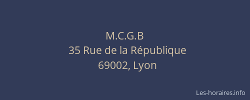 M.C.G.B