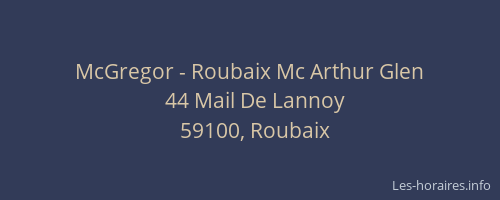 McGregor - Roubaix Mc Arthur Glen