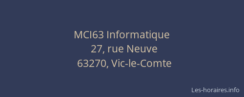 MCI63 Informatique