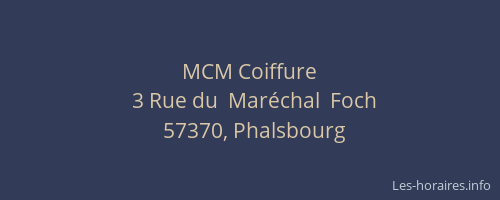 MCM Coiffure