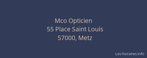 Mco Opticien