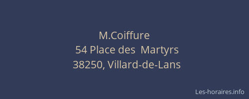 M.Coiffure