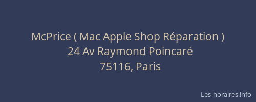 McPrice ( Mac Apple Shop Réparation )