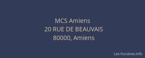 MCS Amiens