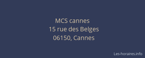 MCS cannes