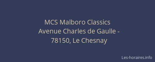 MCS Malboro Classics