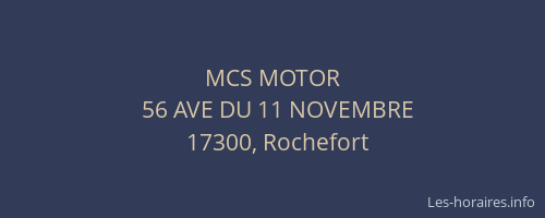 MCS MOTOR