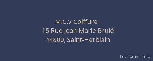 M.C.V Coiffure