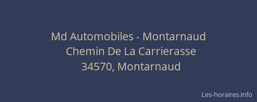 Md Automobiles - Montarnaud