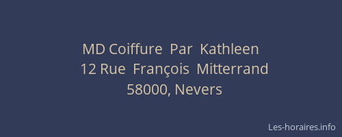 MD Coiffure  Par  Kathleen