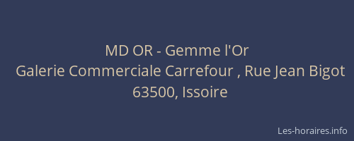 MD OR - Gemme l'Or