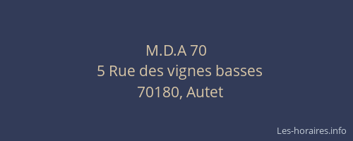 M.D.A 70
