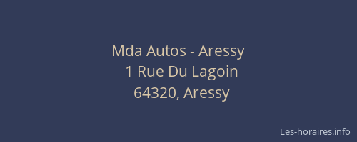 Mda Autos - Aressy