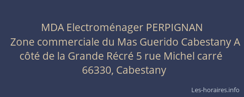 MDA Electroménager PERPIGNAN