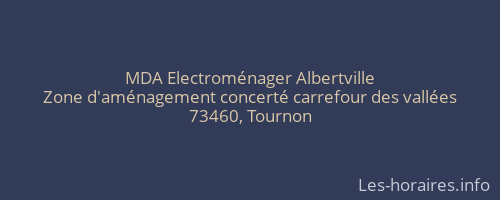 MDA Electroménager Albertville