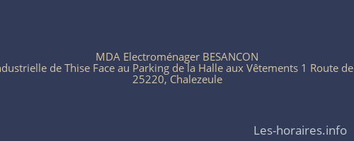 MDA Electroménager BESANCON