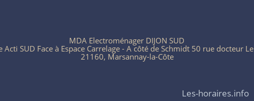 MDA Electroménager DIJON SUD