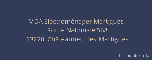 MDA Electroménager Martigues