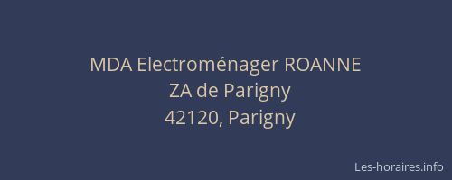 MDA Electroménager ROANNE