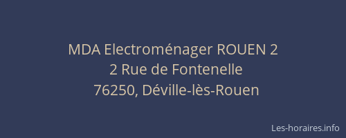 MDA Electroménager ROUEN 2
