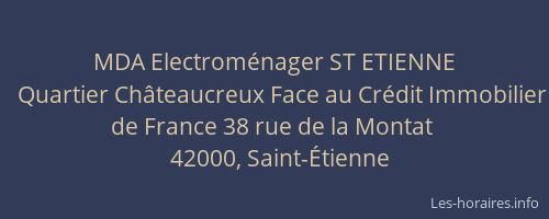 MDA Electroménager ST ETIENNE