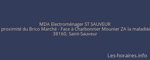 MDA Electroménager ST SAUVEUR