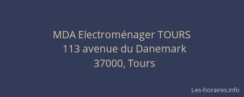 MDA Electroménager TOURS