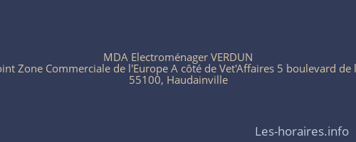MDA Electroménager VERDUN