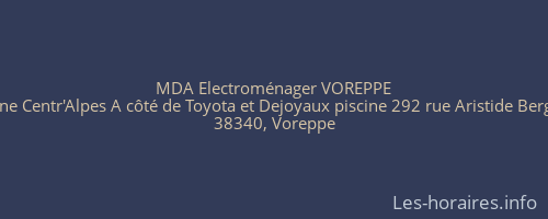 MDA Electroménager VOREPPE