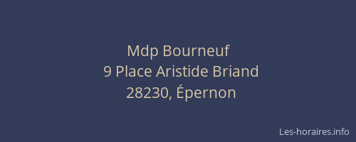 Mdp Bourneuf