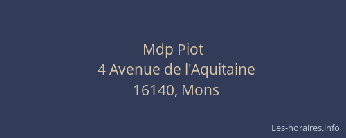 Mdp Piot