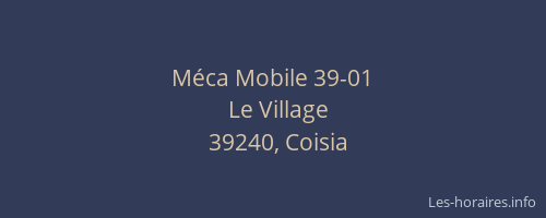 Méca Mobile 39-01