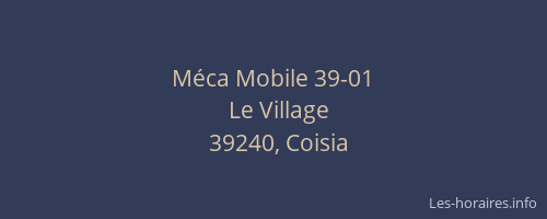 M&eacute;ca Mobile 39-01