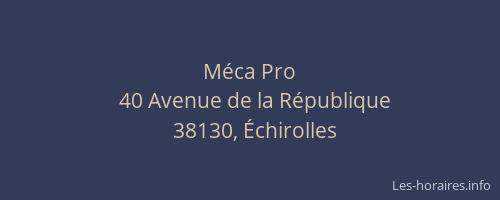 M&eacute;ca Pro