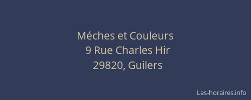M&eacute;ches et Couleurs