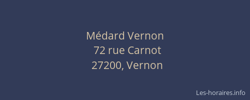 M&eacute;dard Vernon