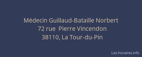 M&eacute;decin Guillaud-Bataille Norbert