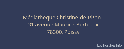 Médiathèque Christine-de-Pizan