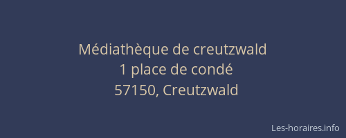 M&eacute;diath&egrave;que de creutzwald