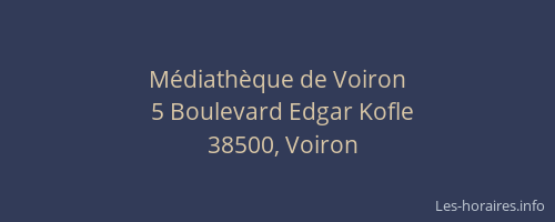 Médiathèque de Voiron