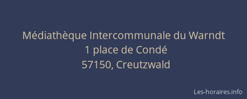 M&eacute;diath&egrave;que Intercommunale du Warndt