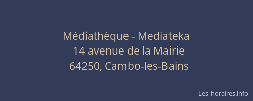 Médiathèque - Mediateka
