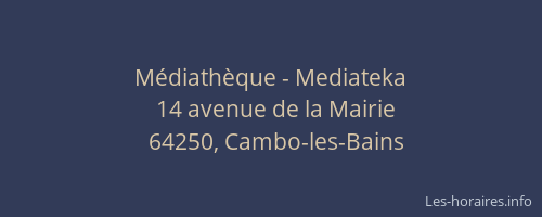M&eacute;diath&egrave;que - Mediateka
