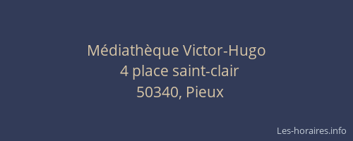 M&eacute;diath&egrave;que Victor-Hugo