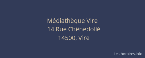 Médiathèque Vire