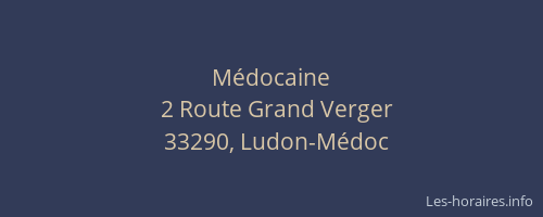 M&eacute;docaine
