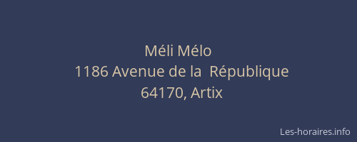 M&eacute;li M&eacute;lo